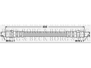 BORG & BECK BBH6636 stabdžių žarnelė 
 Stabdžių sistema -> Stabdžių žarnelės
34321159524