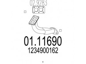 MTS 01.11690 išleidimo kolektorius 
 Išmetimo sistema -> Išmetimo vamzdžiai
1234900162