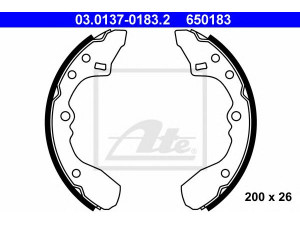 ATE 03.0137-0183.2 stabdžių trinkelių komplektas 
 Techninės priežiūros dalys -> Papildomas remontas
BL53-26-38Z