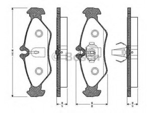 BOSCH 0 986 TB2 031 stabdžių trinkelių rinkinys, diskinis stabdys 
 Techninės priežiūros dalys -> Papildomas remontas
000 421 24 10, 002 420 38 20, 002 420 56 20