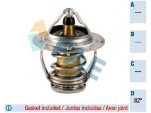 FAE 5324482 termostatas, aušinimo skystis 
 Aušinimo sistema -> Termostatas/tarpiklis -> Thermostat
90916-03097, 90916-03118, 25500-3C100