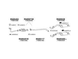 VENEPORTE 550084 išmetimo sistema 
 Išmetimo sistema -> Išmetimo sistema, visa