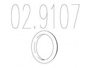 MTS 02.9107 atraminis buferis, triukšmo slopintuvas 
 Išmetimo sistema -> Surinkimo dalys -> Atskiros surinkimo dalys -> Guminė apsauga
852713