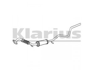 KLARIUS 270586 vidurinis duslintuvas 
 Išmetimo sistema -> Duslintuvas
1146860, 1356024, 1557457, C60140500