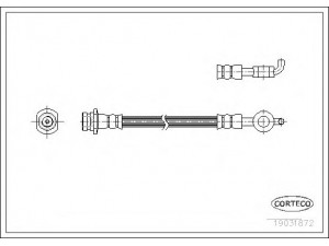 CORTECO 19031872 stabdžių žarnelė 
 Stabdžių sistema -> Stabdžių žarnelės
562378, 97124878, 562378, 97124878