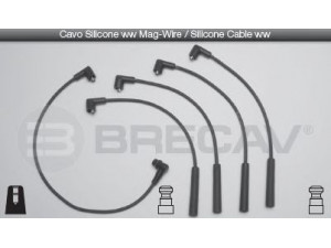 BRECAV 11.524 uždegimo laido komplektas 
 Kibirkšties / kaitinamasis uždegimas -> Uždegimo laidai/jungtys