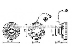 AVA QUALITY COOLING REC102 sankaba, radiatoriaus ventiliatorius 
 Aušinimo sistema -> Radiatoriaus ventiliatorius
7420880406, 7420993866