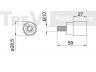 TREVI AUTOMOTIVE TD1756 kreipiantysis skriemulys, paskirstymo diržas 
 Diržinė pavara -> Paskirstymo diržas/komplektas -> Laisvasis/kreipiamasis skriemulys
481H1007071, 701070018