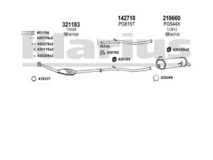 KLARIUS 630521E išmetimo sistema 
 Išmetimo sistema -> Išmetimo sistema, visa
