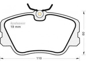 MGA 207 stabdžių trinkelių rinkinys, diskinis stabdys 
 Techninės priežiūros dalys -> Papildomas remontas
14200720, 4200720, 4209920
