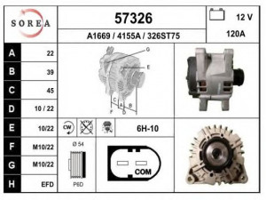 EAI 57326 kintamosios srovės generatorius
AV6N10300DA, AV6N10300DB, AV6N10300DC