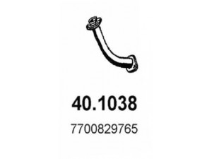 ASSO 40.1038 išleidimo kolektorius 
 Išmetimo sistema -> Išmetimo vamzdžiai
7700812903, 7700824944, 7700829765