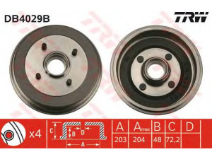 TRW DB4029B stabdžių būgnas 
 Stabdžių sistema -> Būgninis stabdys -> Stabdžių būgnas
6176744, 6492328, 6560027, 89FB1113BC