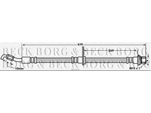 BORG & BECK BBH7624 stabdžių žarnelė 
 Stabdžių sistema -> Stabdžių žarnelės
9094702D55