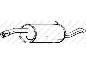 BOSAL 154-201 galinis duslintuvas 
 Išmetimo sistema -> Duslintuvas
1207459, 1316999, 1557525