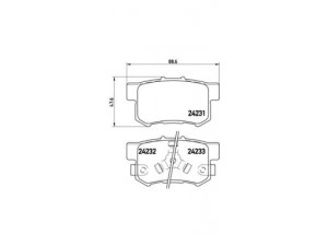 BREMBO P 28 051 stabdžių trinkelių rinkinys, diskinis stabdys 
 Techninės priežiūros dalys -> Papildomas remontas
42510TP6A00, 43022S9A000, 43022S9A010