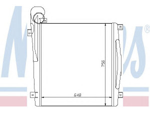 NISSENS 96938 tarpinis suslėgto oro aušintuvas, kompresorius
652 501 02 01, 655 501 02 01, A6525010201