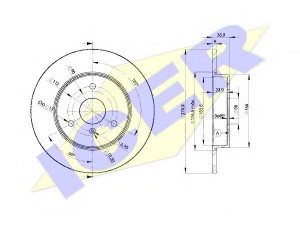 ICER 78BD4341-2 stabdžių diskas 
 Stabdžių sistema -> Diskinis stabdys -> Stabdžių diskas
0004341-V00-1000000, 0004341-V00-2000000