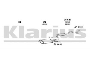 KLARIUS 220020E išmetimo sistema 
 Išmetimo sistema -> Išmetimo sistema, visa