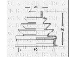 BORG & BECK BCB2240 gofruotoji membrana, kardaninis velenas 
 Ratų pavara -> Gofruotoji membrana