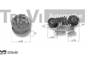 TREVI AUTOMOTIVE KD1351 paskirstymo diržo komplektas 
 Techninės priežiūros dalys -> Papildomas remontas
09201887, 5636417, 5636420, 5636730