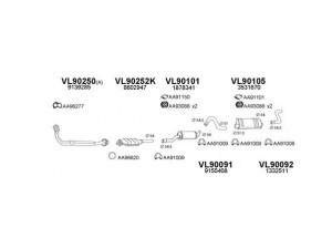 VENEPORTE 900147 išmetimo sistema 
 Išmetimo sistema -> Išmetimo sistema, visa