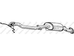 BOSAL 171-357 vidurinis duslintuvas 
 Išmetimo sistema -> Duslintuvas
B601-40-300, B601-40-300A, B601-40-300B