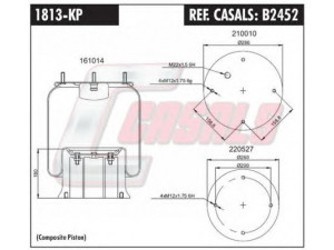CASALS B2452 dėklas, pneumatinė pakaba