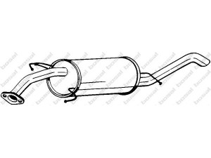 BOSAL 128-015 galinis duslintuvas 
 Išmetimo sistema -> Duslintuvas
96892719