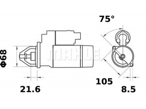 MAHLE ORIGINAL MS 47 starteris 
 Elektros įranga -> Starterio sistema -> Starteris
12 00 172, 12 02 128, 12 02 137