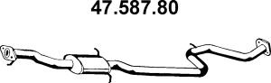 EBERSPÄCHER 47.587.80 vidurinis duslintuvas 
 Išmetimo sistema -> Duslintuvas
17420-11061