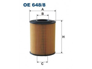 FILTRON OE648/8 alyvos filtras 
 Techninės priežiūros dalys -> Techninės priežiūros intervalai
898018448Y, 5650375, 98018448