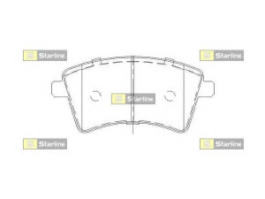 STARLINE BD S857P stabdžių trinkelių rinkinys, diskinis stabdys 
 Techninės priežiūros dalys -> Papildomas remontas
410603750R, 7701209864, 7701210110