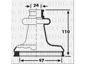 BORG & BECK BCB6223 gofruotoji membrana, kardaninis velenas 
 Ratų pavara -> Gofruotoji membrana
1485300, 2S6W3L537AA, 2S6W4A084CA