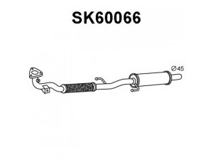VENEPORTE SK60066 priekinis duslintuvas 
 Išmetimo sistema -> Duslintuvas
6Q0253091AB, 6Q0253091T