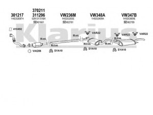 KLARIUS 930269U išmetimo sistema 
 Išmetimo sistema -> Išmetimo sistema, visa