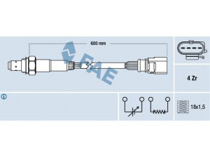 FAE 77510 lambda jutiklis 
 Elektros įranga -> Jutikliai
04E 906 262, 04E 906 262, 04E 906 262