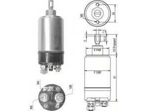 MAGNETI MARELLI 940113050536 solenoidinis jungiklis, starteris