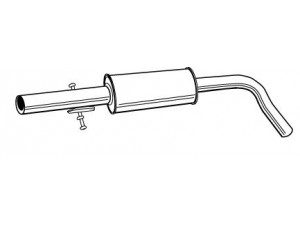 WALKER 21874 vidurinis duslintuvas 
 Išmetimo sistema -> Duslintuvas
1J0253209A, 1J0253209H