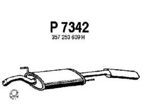 FENNO P7342 galinis duslintuvas 
 Išmetimo sistema -> Duslintuvas
357253609A, 357253609H, 357253609M