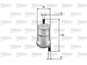 VALEO 587021 kuro filtras 
 Filtrai -> Kuro filtras
6Q0201051C, 6Q0201051, 6Q0201051B