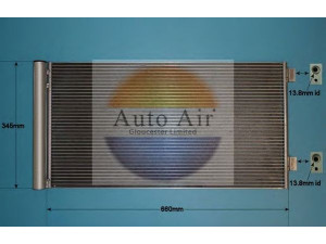 AUTO AIR GLOUCESTER 16-8923 kondensatorius, oro kondicionierius 
 Oro kondicionavimas -> Kondensatorius
64539228607