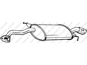 BOSAL 177-003 galinis duslintuvas 
 Išmetimo sistema -> Duslintuvas
MR 481980, MR 514553