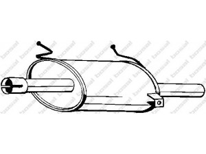 BOSAL 219-117 galinis duslintuvas 
 Išmetimo sistema -> Duslintuvas
14300-71C00, 14300-71C01