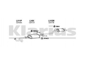 KLARIUS 160441U išmetimo sistema