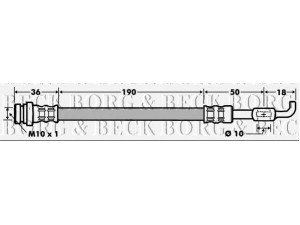 BORG & BECK BBH7481 stabdžių žarnelė 
 Stabdžių sistema -> Stabdžių žarnelės
GJ6A-43-810A, GJ6A43810, GJ6A43810A