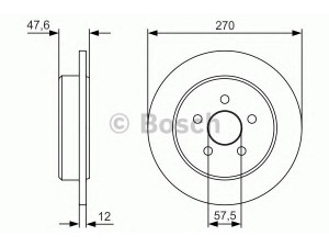 BOSCH 0 986 479 V43 stabdžių diskas 
 Dviratė transporto priemonės -> Stabdžių sistema -> Stabdžių diskai / priedai
05273 146AB, 5273 146AB, 05273 146AB