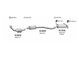 ASSO ART0504 išmetimo sistema 
 Išmetimo sistema -> Išmetimo sistema, visa