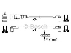BOSCH 0 986 356 360 uždegimo laido komplektas 
 Kibirkšties / kaitinamasis uždegimas -> Uždegimo laidai/jungtys