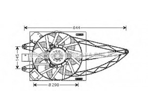 AVA QUALITY COOLING FT7526 ventiliatorius, radiatoriaus 
 Aušinimo sistema -> Oro aušinimas
46825768, 51764534, 51829972